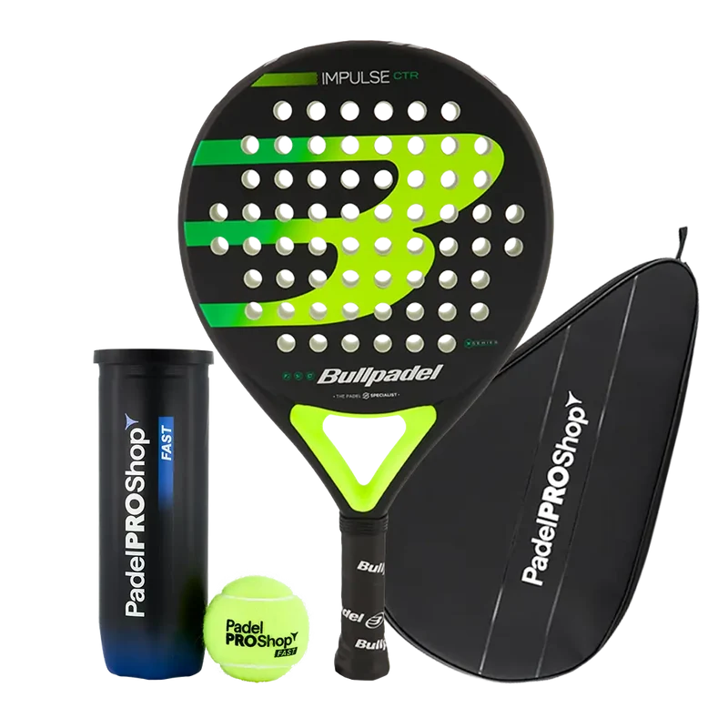 Pack Pala Bullpadel Impulse CTRL 2026 + Funda PadelPROShop + Pelotas PadelPROShop Fast (Exclusivo PadelPROShop)