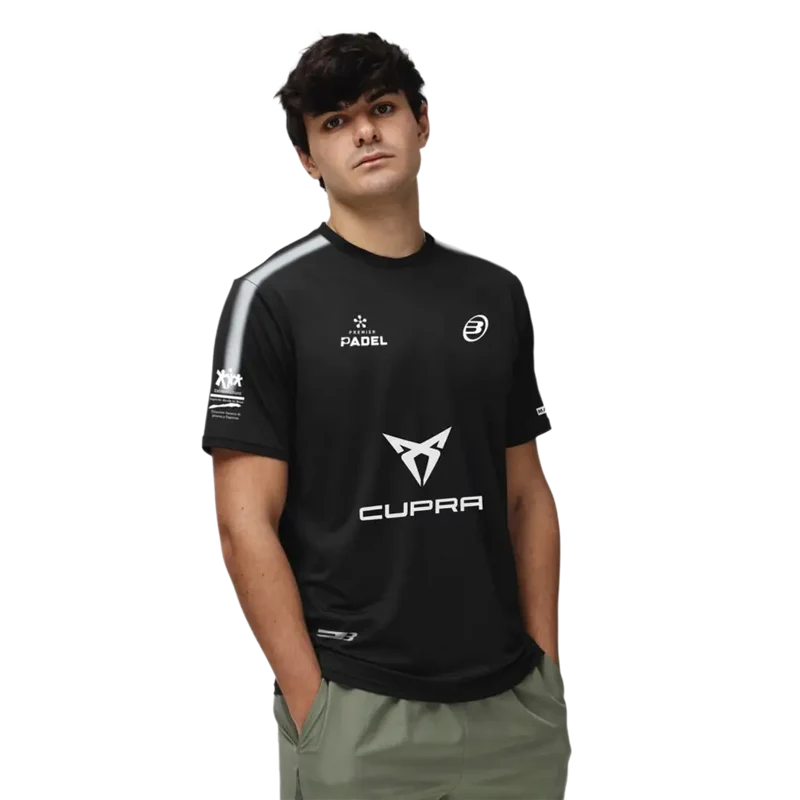 Camiseta Bullpadel Montse Pablo Cardona Negro