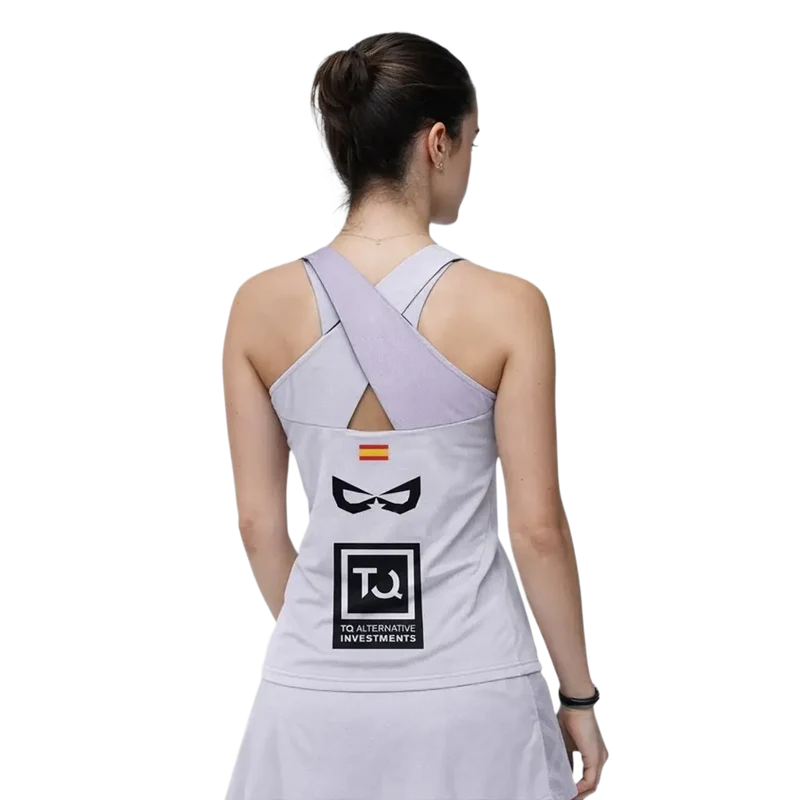 Camiseta Bullpadel Pado Claudia Fernández Lila Pastel