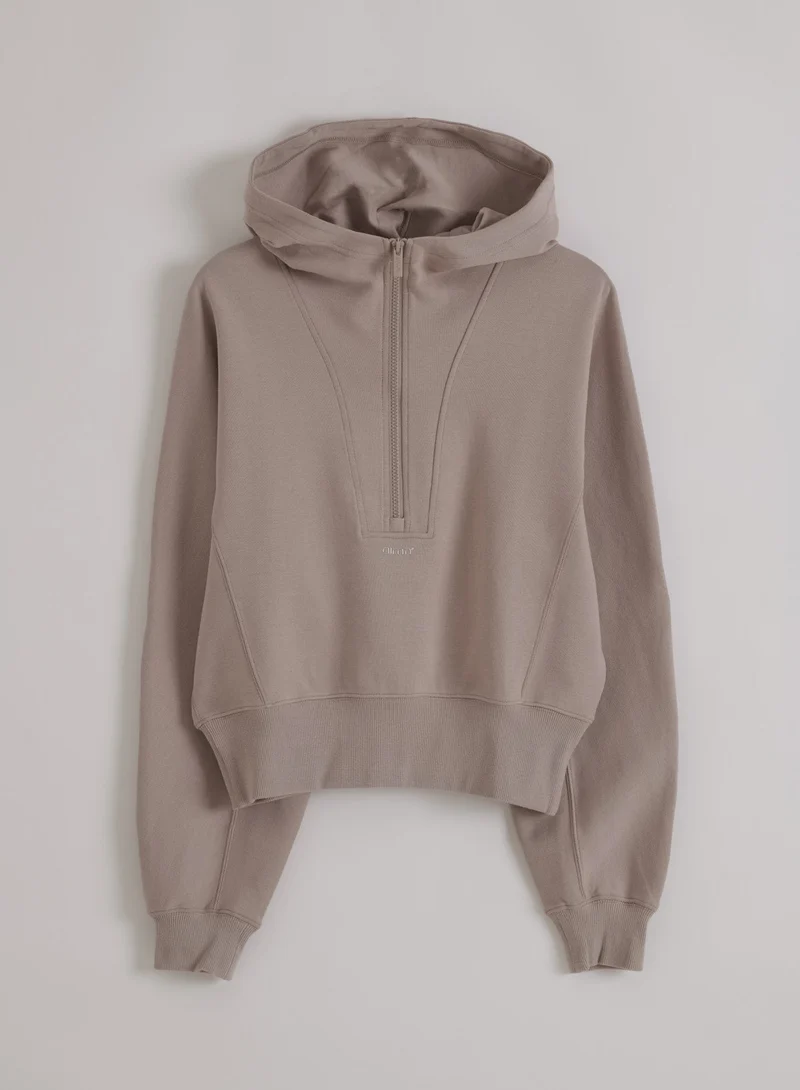 Dark Clay Sportif Half Zip Hood