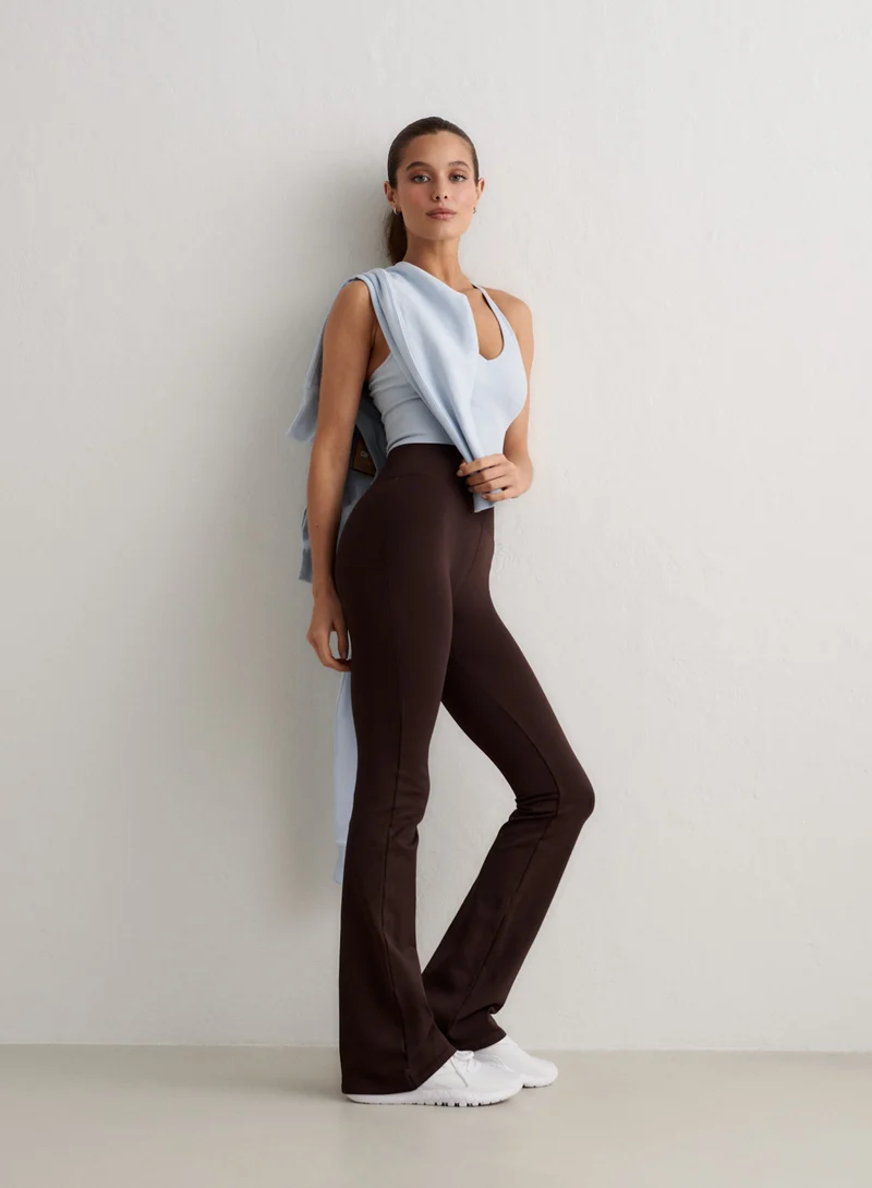 Chocolate Shape Seamless Flare Tall Tights