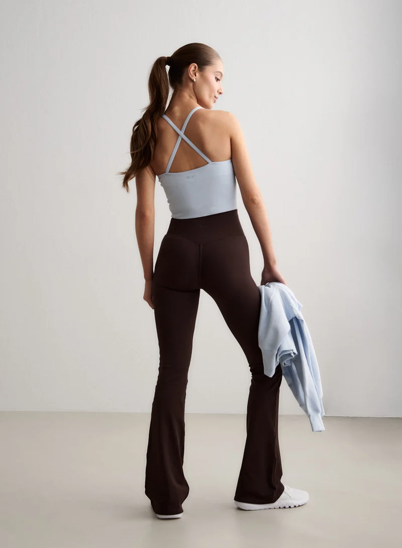 Chocolate Shape Seamless Flare Tall Tights