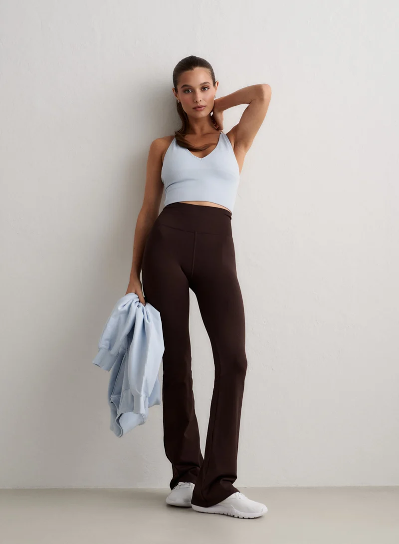 Chocolate Shape Seamless Flare Tall Tights