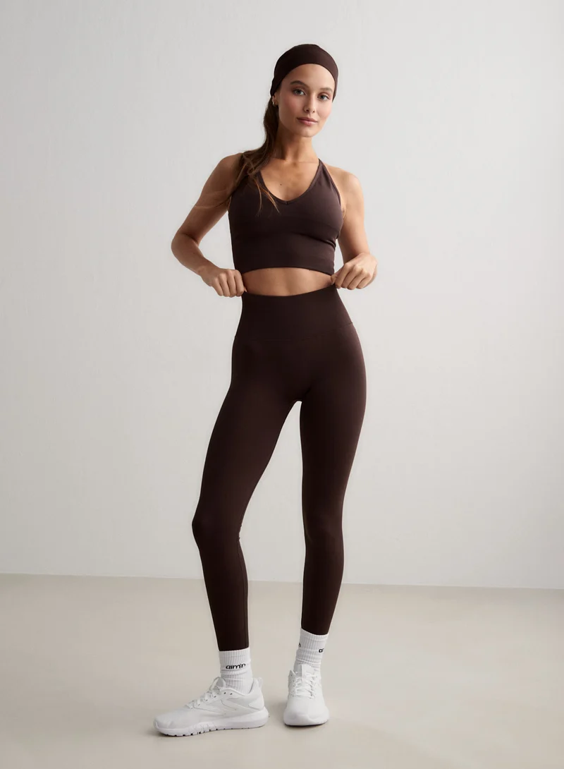 Chocolate Shape Seamless Tall Tights
