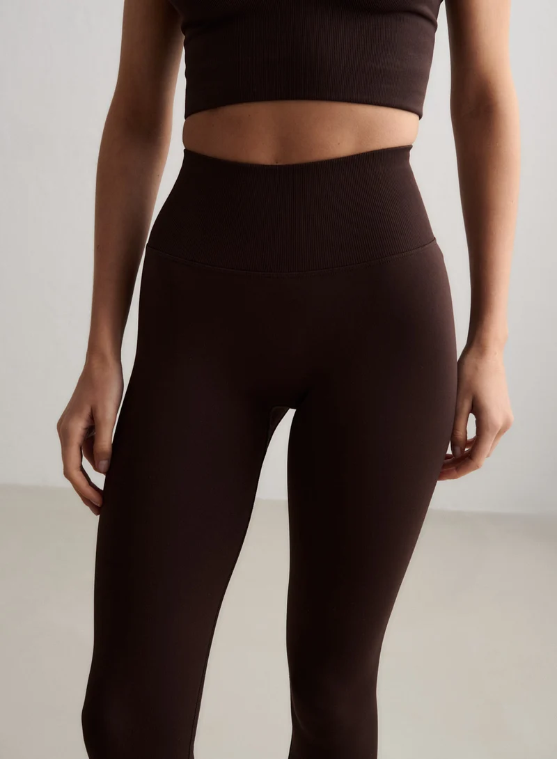Chocolate Shape Seamless Tall Tights