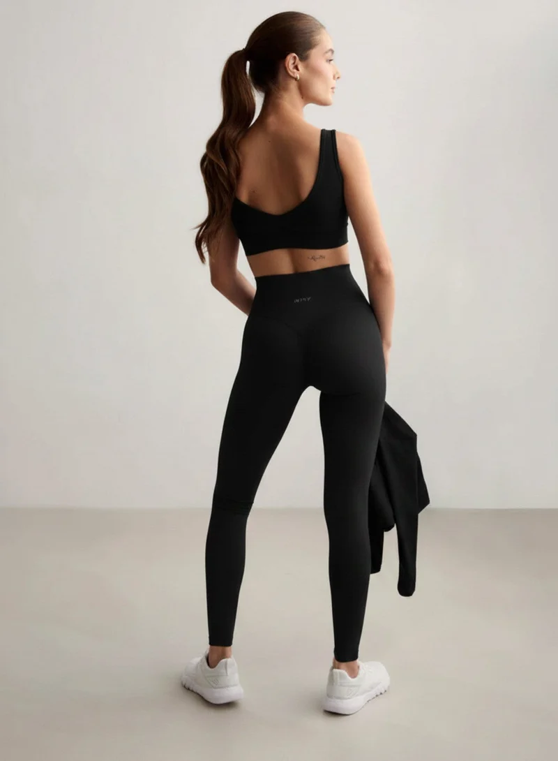 Black Shape Seamless Tall Tights