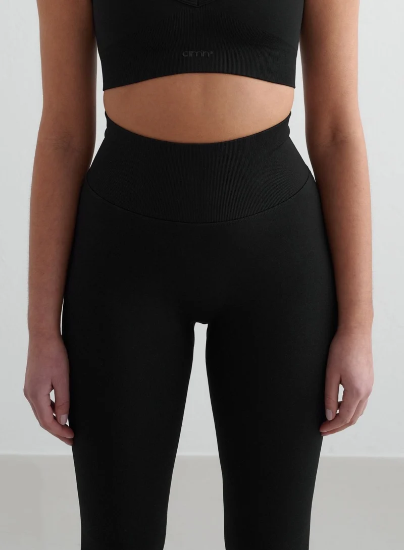 Black Shape Seamless Tall Tights