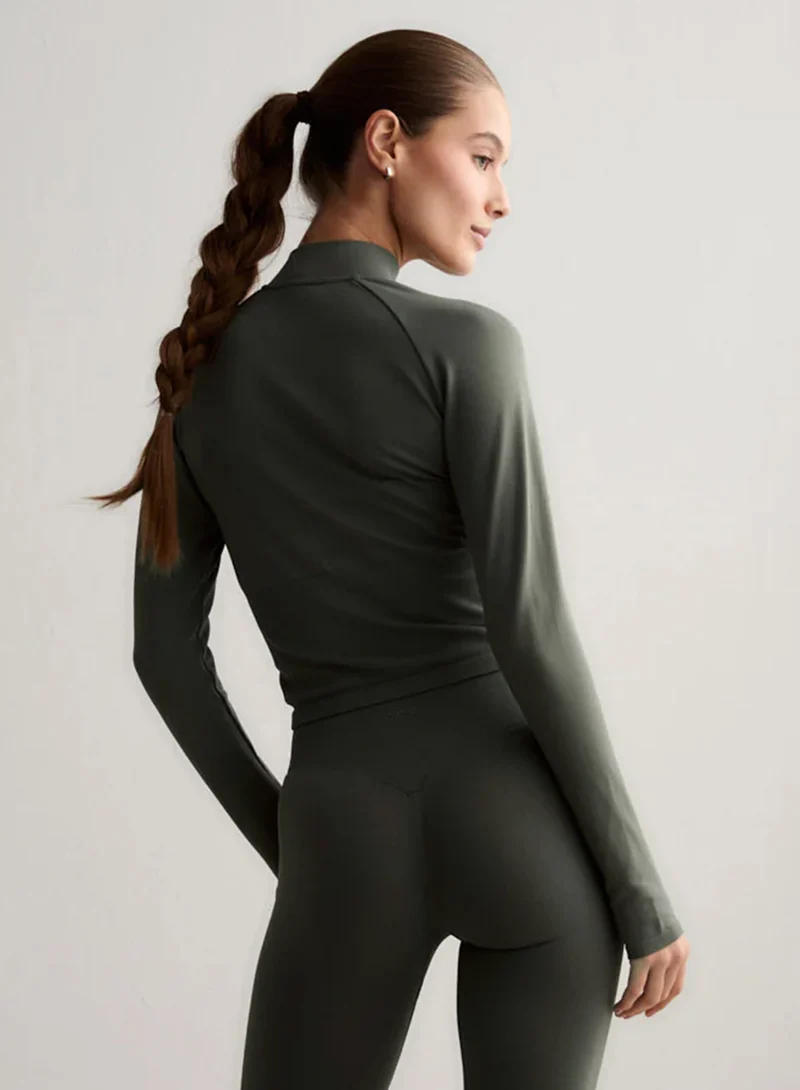 Ivy Shape Seamless Zip Jacket