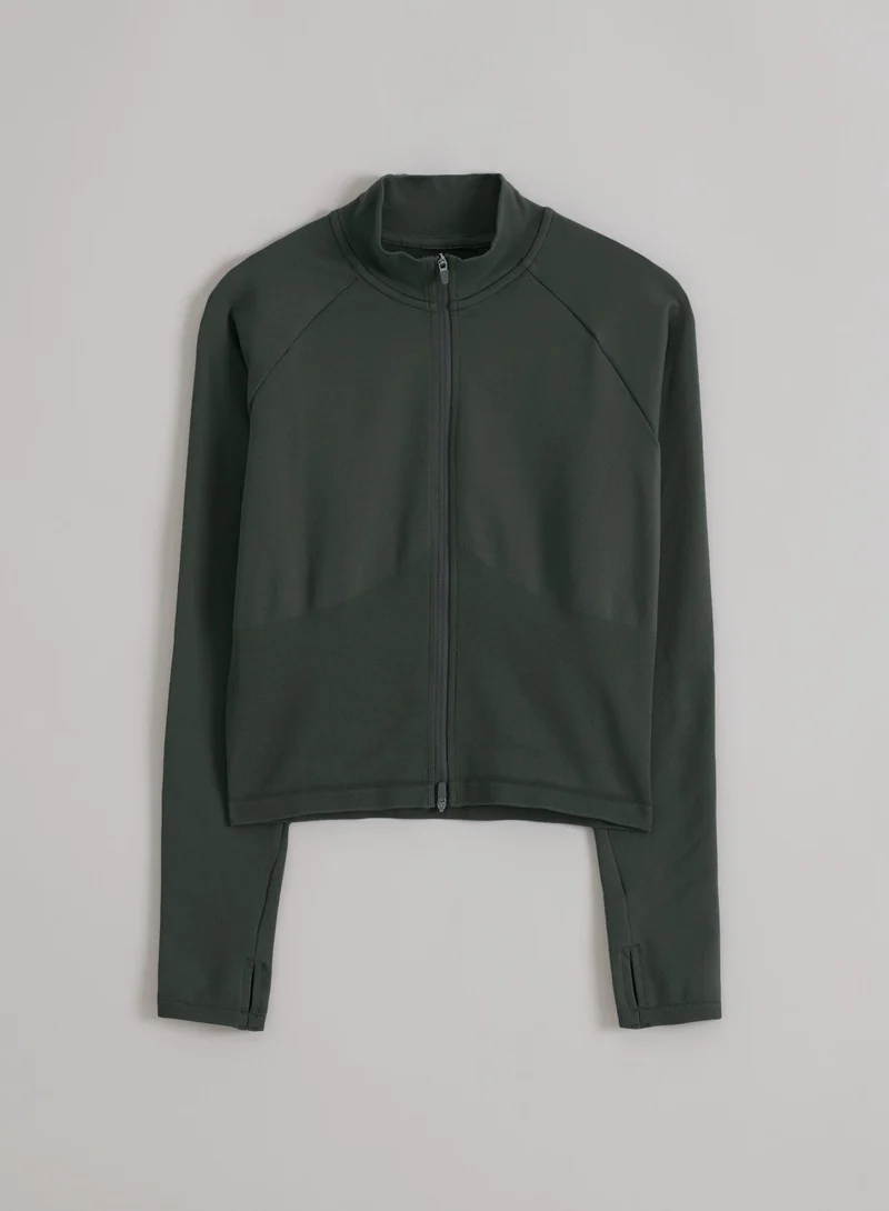 Ivy Shape Seamless Zip Jacket