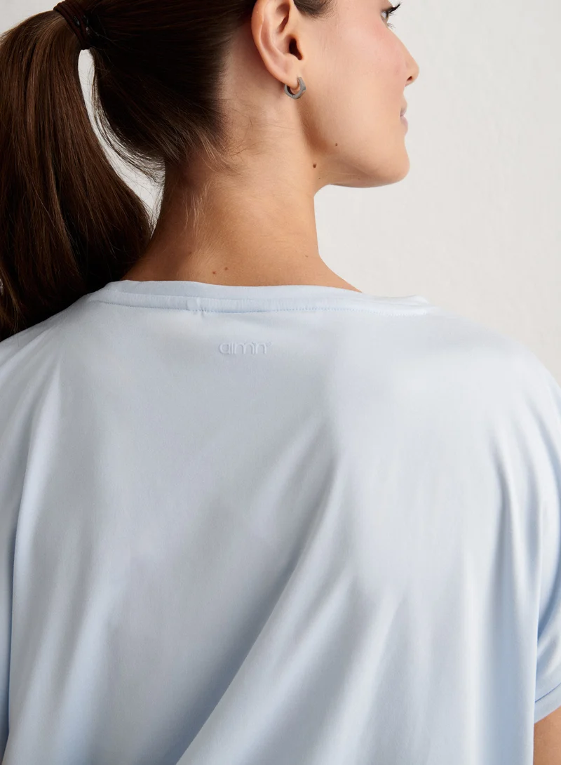 Aura Soft Basic Roll Sleeve Top