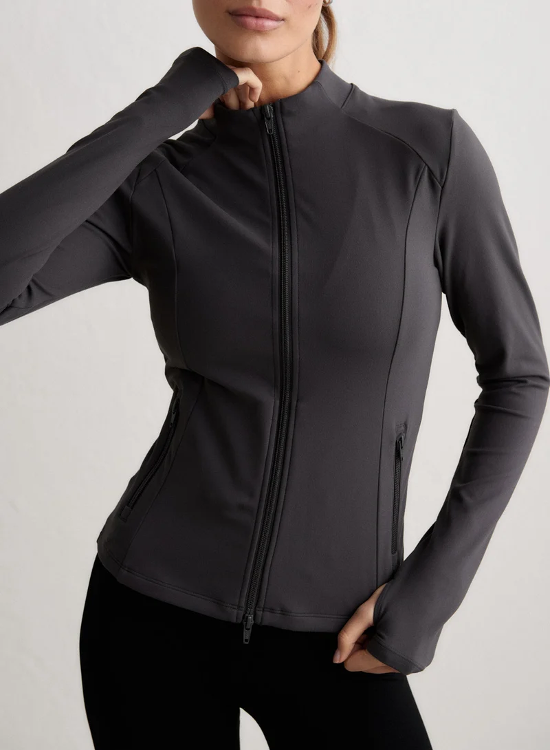 Shadow Grey Sense Zip Jacket