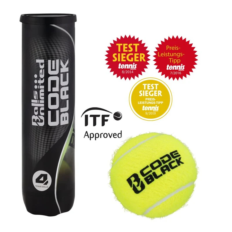 Tennisbälle Code Black 4er Dose