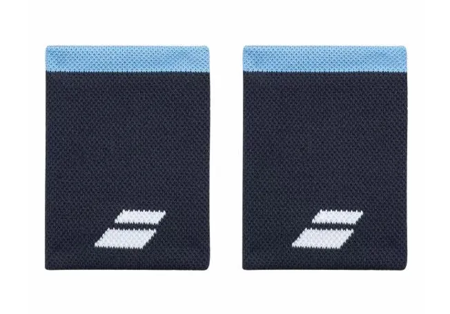 Babolat Logo Jumbo Wristbands (2-pack, Heritage Blue)