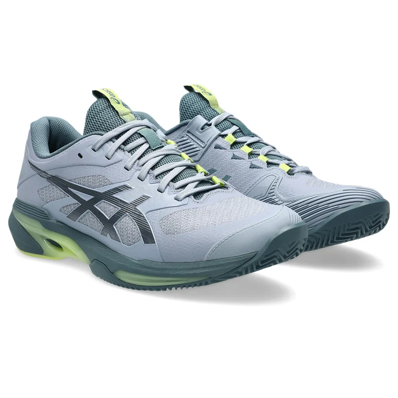 Asics Tennisschoen Solution Speed FF 4 Clay Heren Grijs Blauw