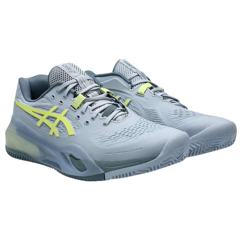 Asics Tennisschoen Gel Resolution X Clay Heren Grijs Blauw