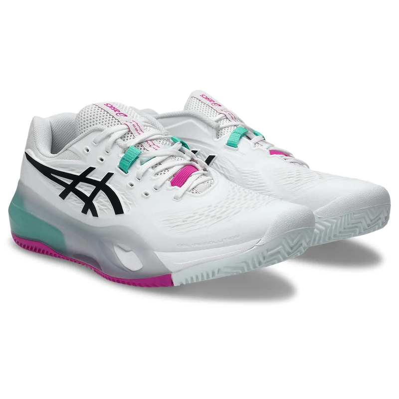 Asics Tennisschoen Gel Resolution X Clay Heren Wit Groen