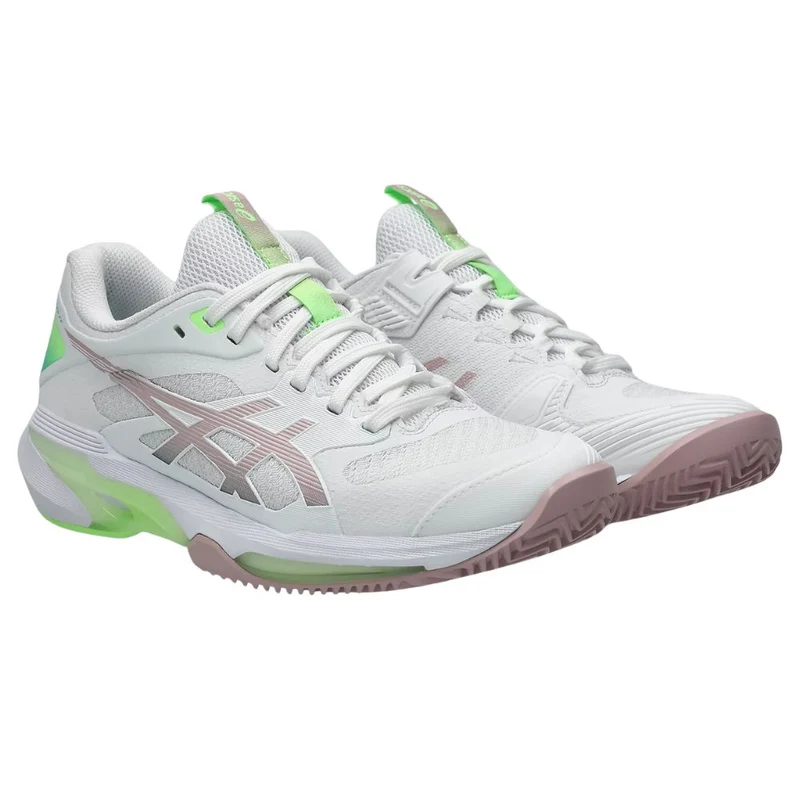 Asics Tennisschoen Solution Speed FF 4 Clay Dames Wit Roze