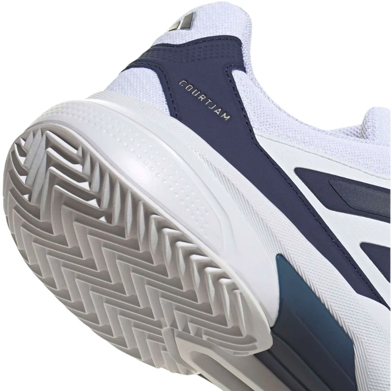 Adidas Tennisschoen Padelschoen Courtjam Control 3 Clay Heren Wit Blauw