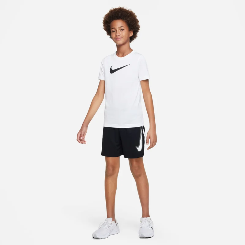 Big Graphic Shorts Jungen - schwarz, weiß