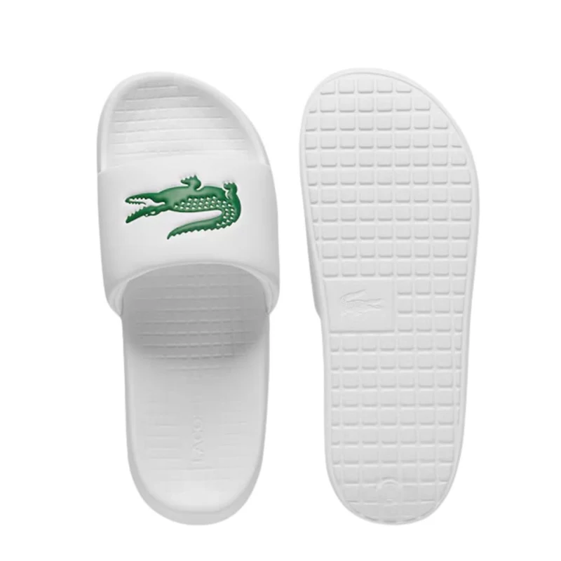 Lacoste Slippers Serve Slide 1.0 Heren Wit Groen