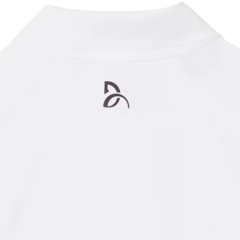 Lacoste Polo Tennis Novak Djokovic On Court Heren Wit