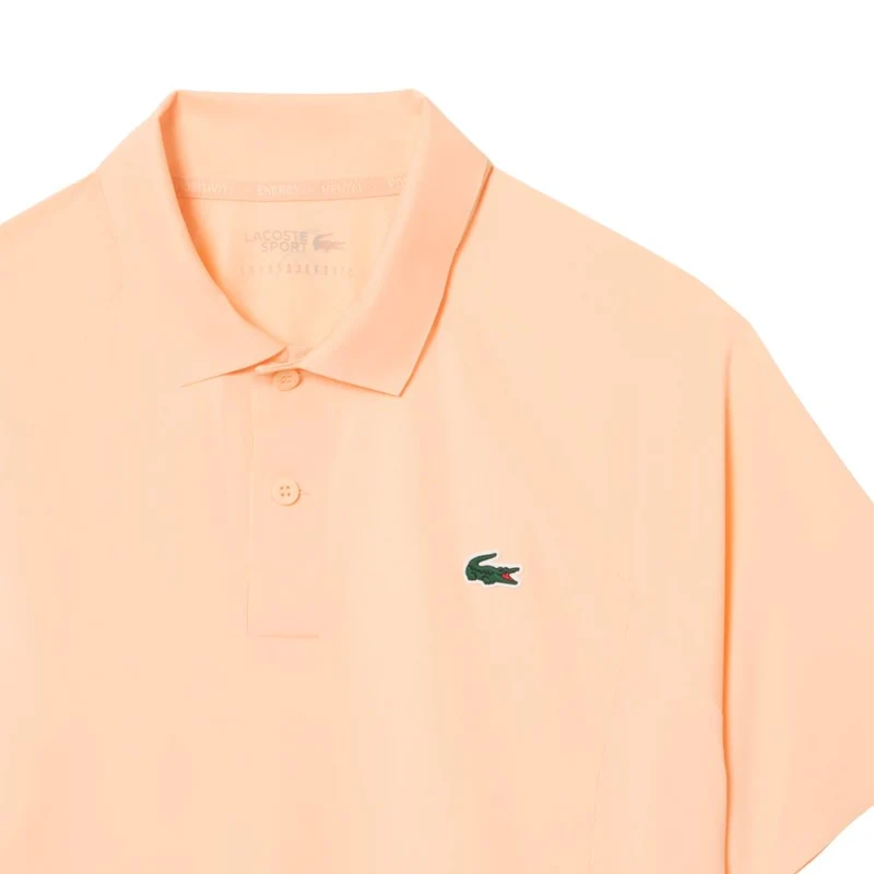 Lacoste Polo Tennis Novak Djokovic On Court Heren Oranje