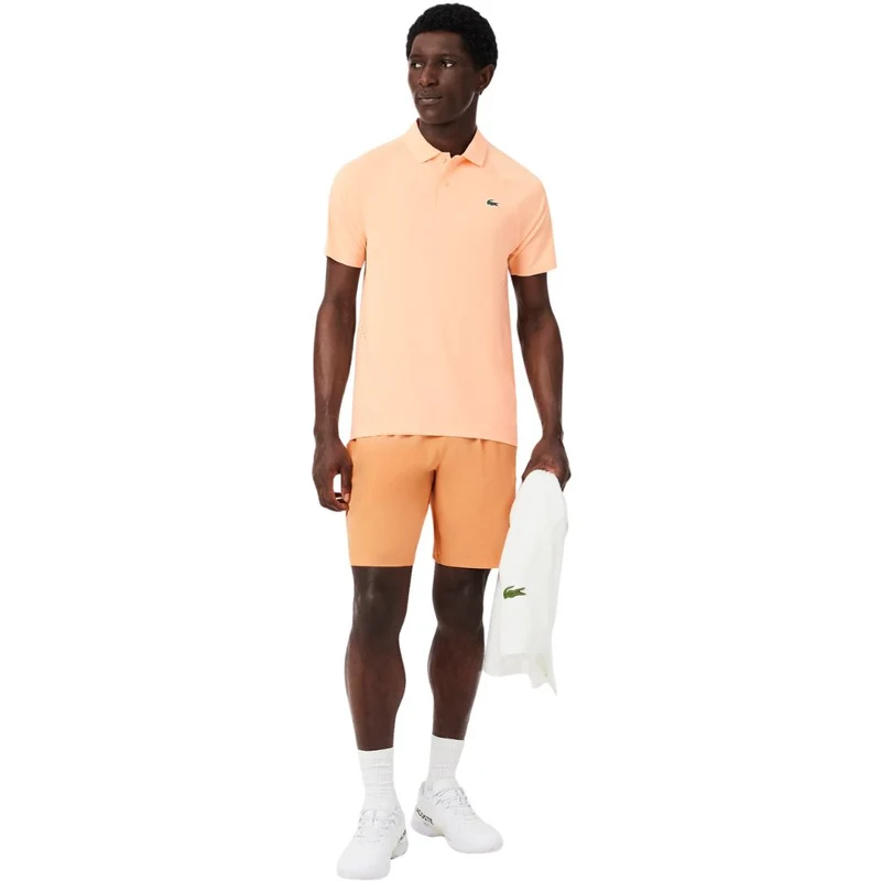 Lacoste Polo Tennis Novak Djokovic On Court Heren Oranje