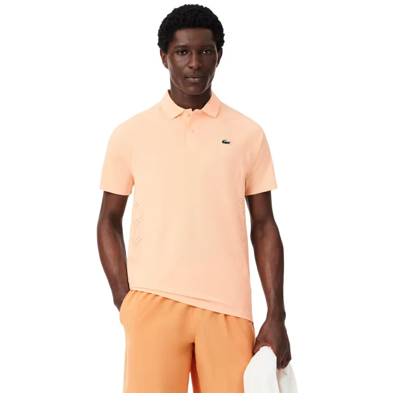 Lacoste Polo Tennis Novak Djokovic On Court Heren Oranje