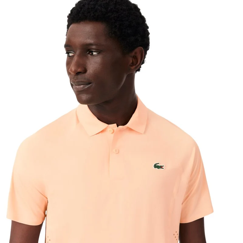 Lacoste Polo Tennis Novak Djokovic On Court Heren Oranje