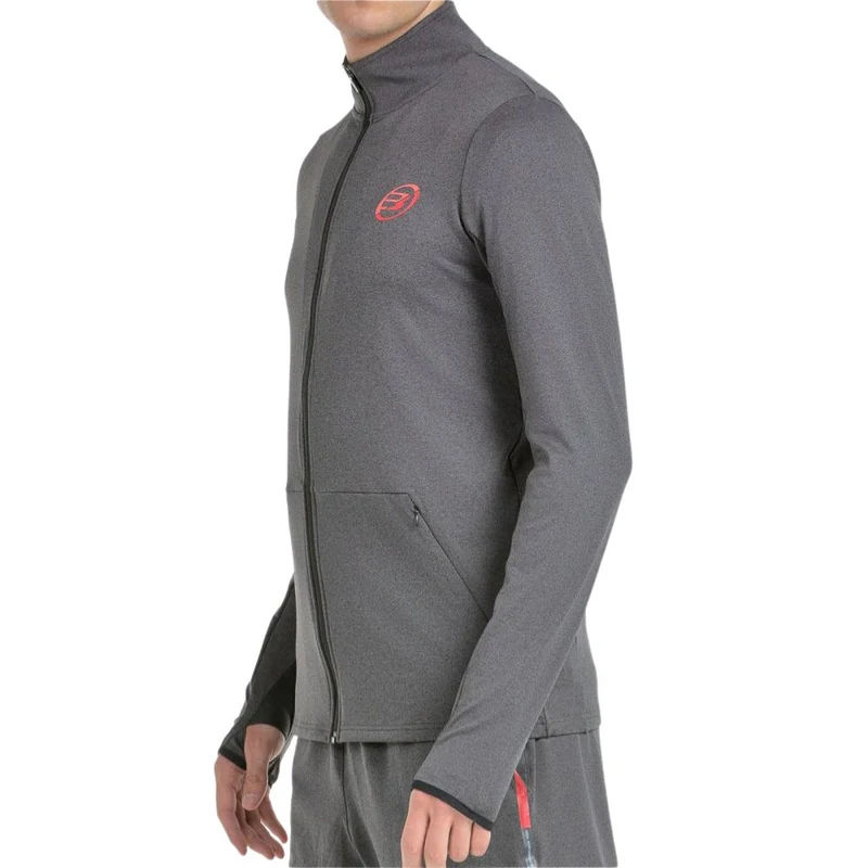 Bullpadel Sweatshirt Eridanu Heren Donkergrijs