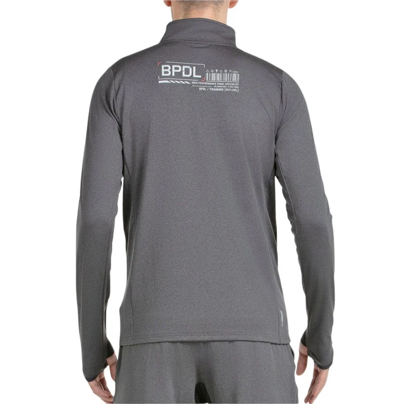 Bullpadel Sweatshirt Eridanu Heren Donkergrijs