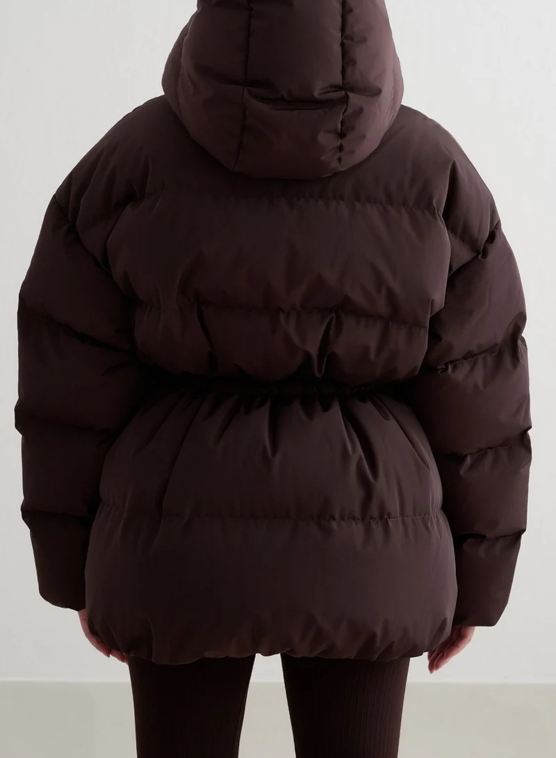 Cacao Moment Puffer Jacket