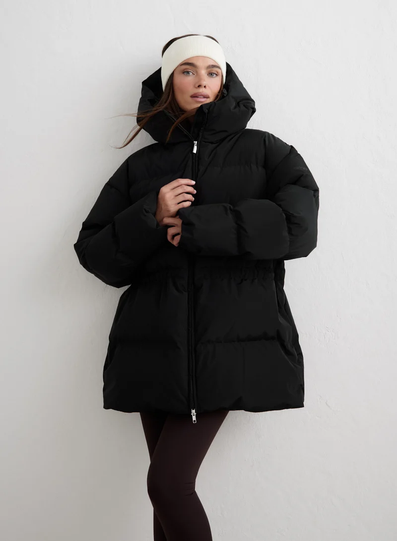 Black Moment Puffer Jacket