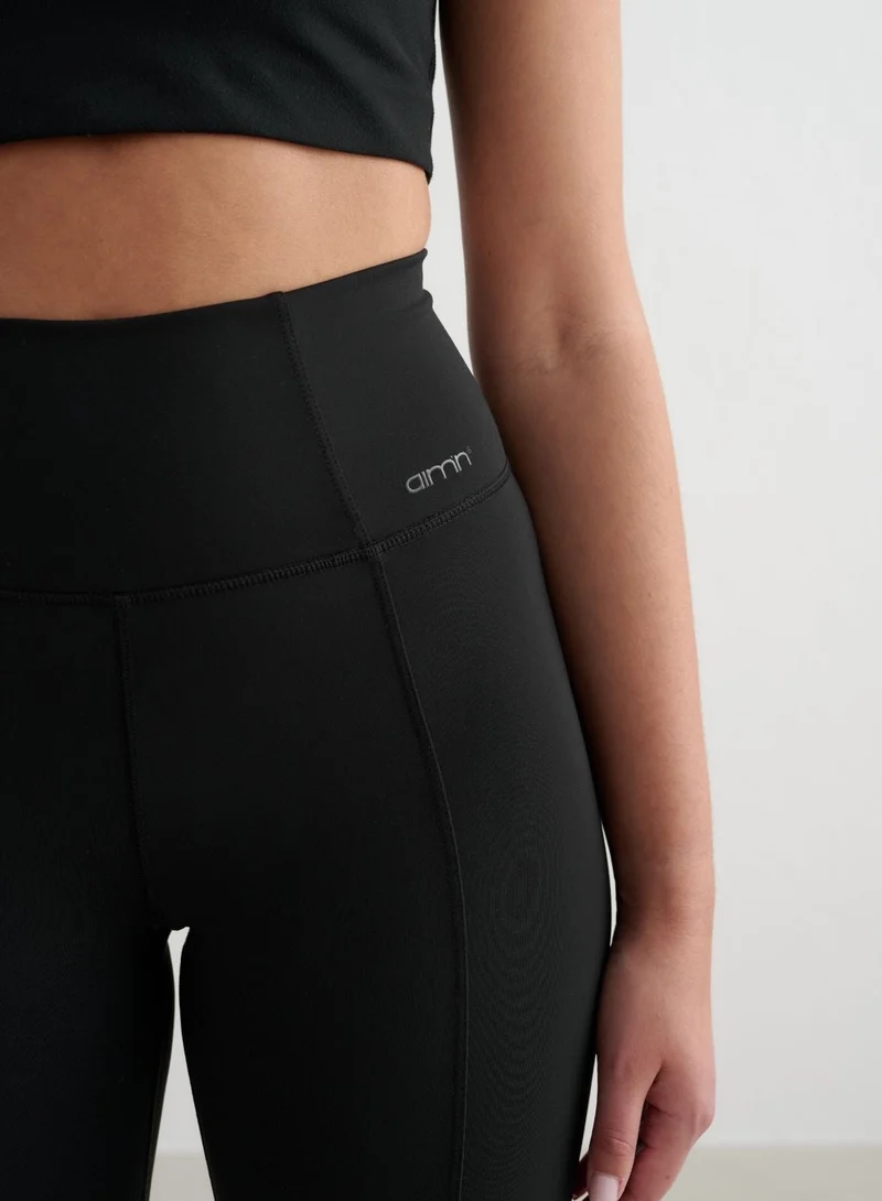 Black Warming Pintuck Tights