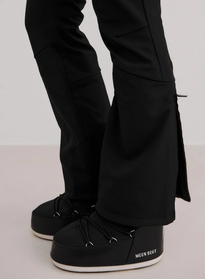 Black Stretch Thermo Bib Pants