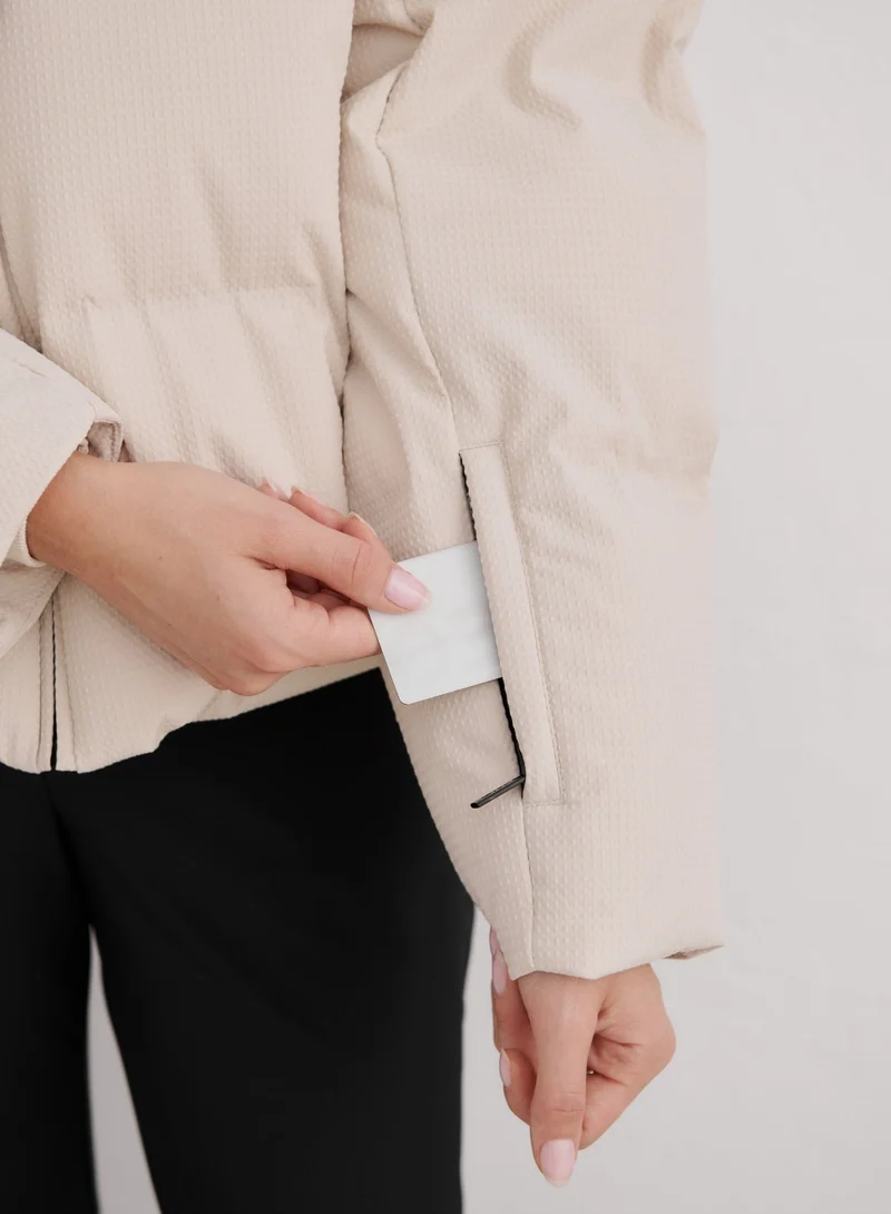 Café Au Lait Cortina Puffer Jacket