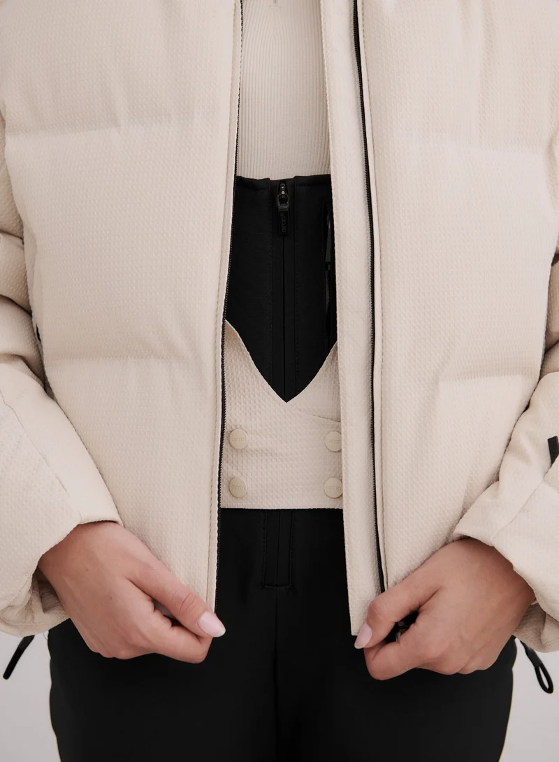 Café Au Lait Cortina Puffer Jacket