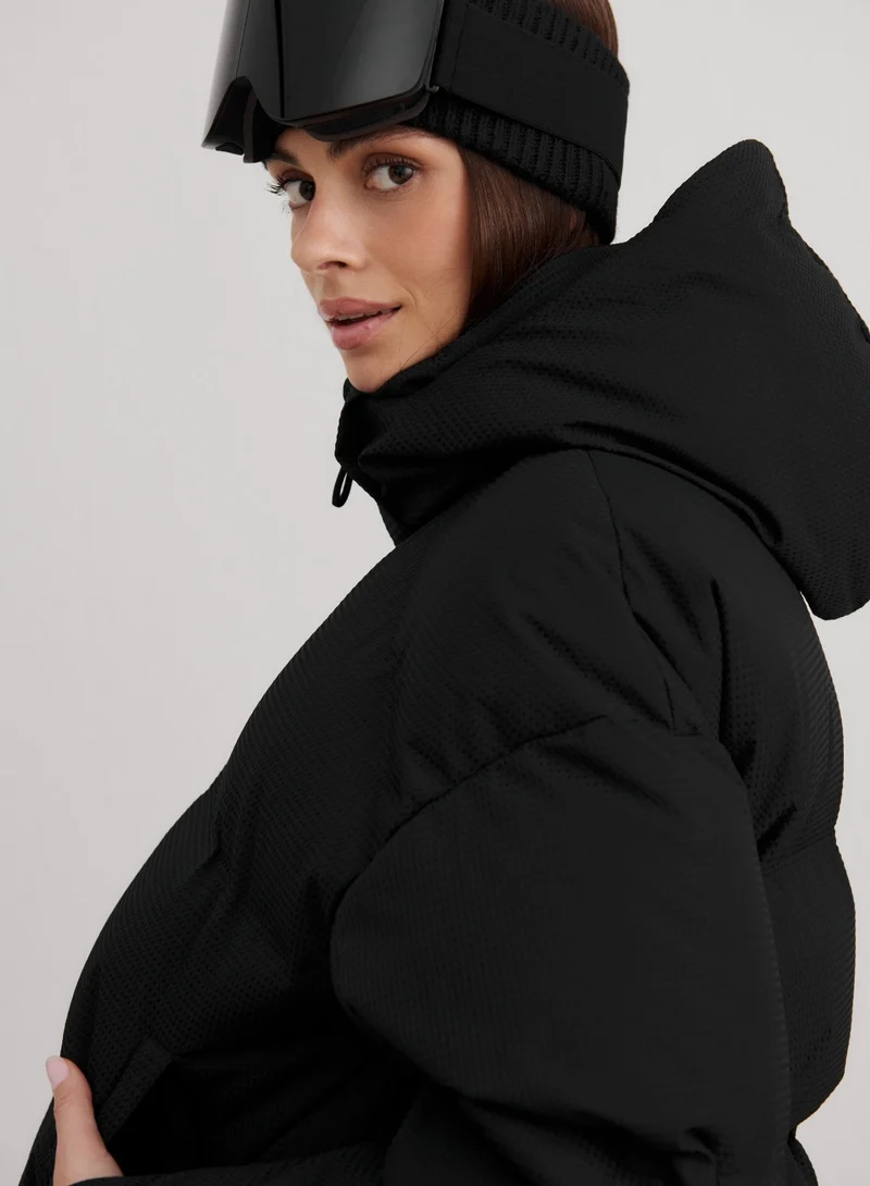 Black Cortina Puffer Jacket