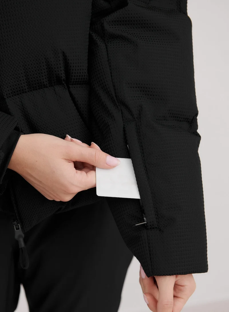 Black Cortina Puffer Jacket