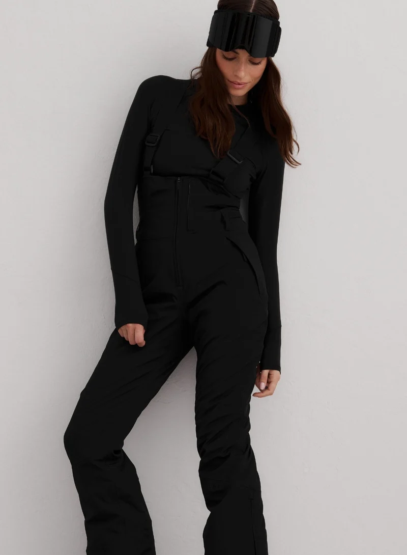 Black Vermont Padded Bib Pants