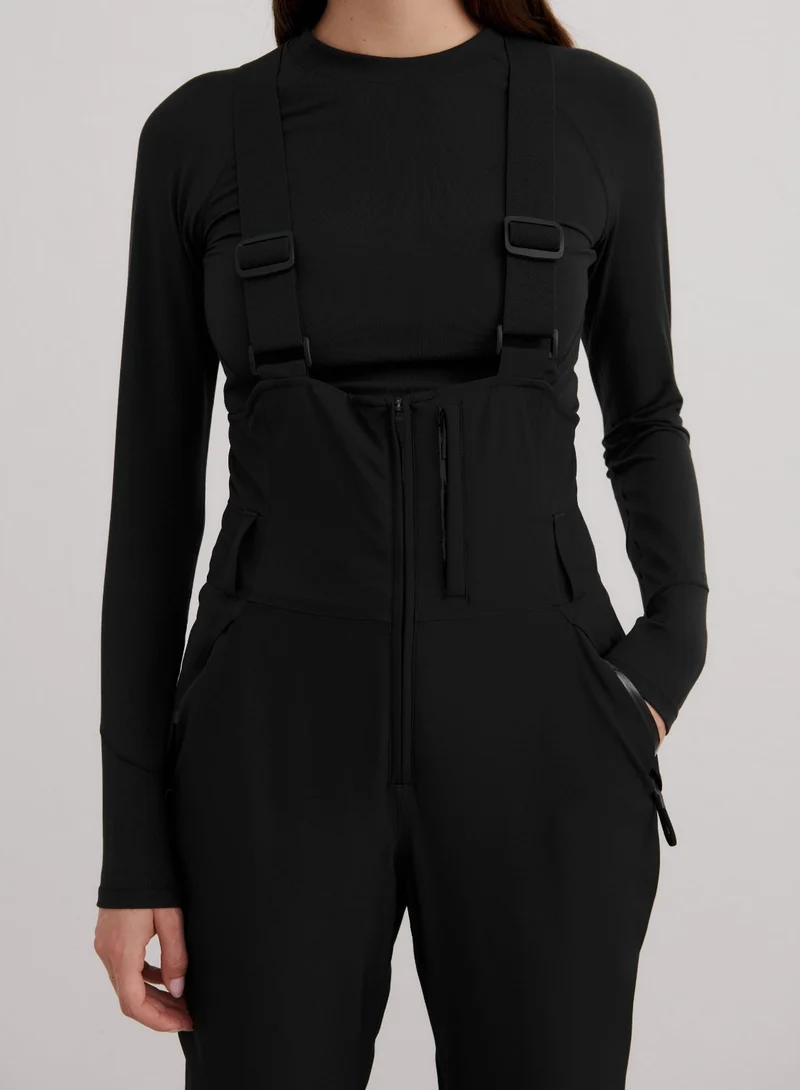Black Vermont Padded Bib Pants