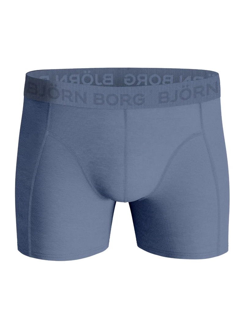 Björn Borg Cotton Stretch Boxershorts (3-pack, Blue/Navy/Print)