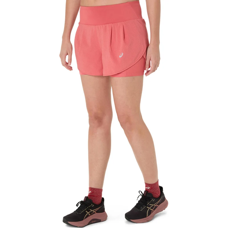 Road 2in1 3.5in Laufshorts Damen - berry, pink