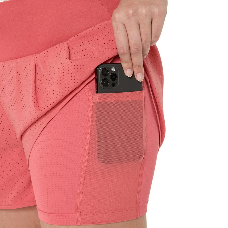Road 2in1 3.5in Laufshorts Damen - berry, pink