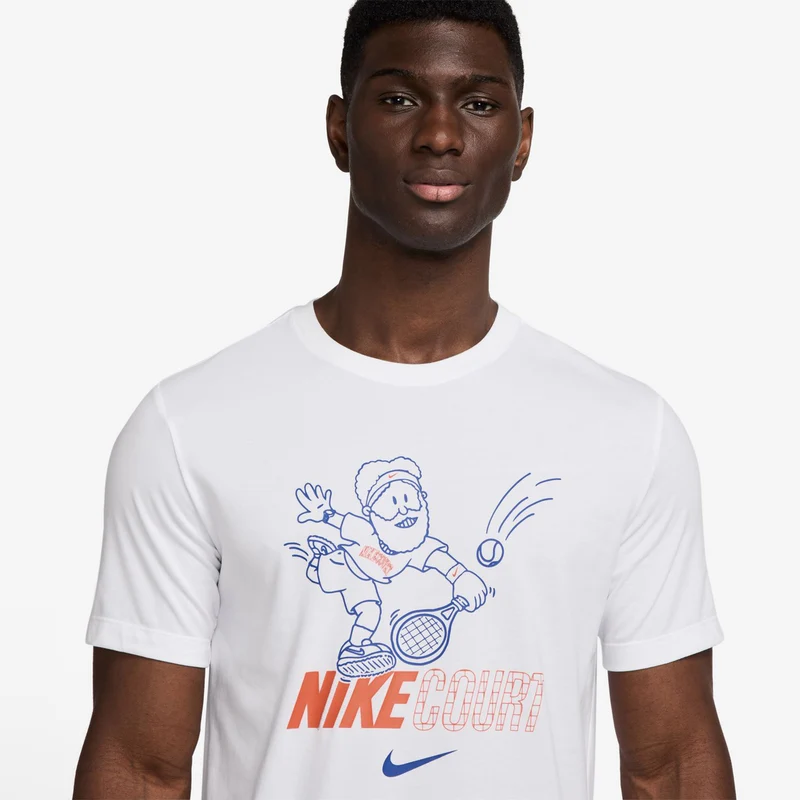 Court Dri-Fit T-Shirt Herren-Weiß,Mehrfarbig