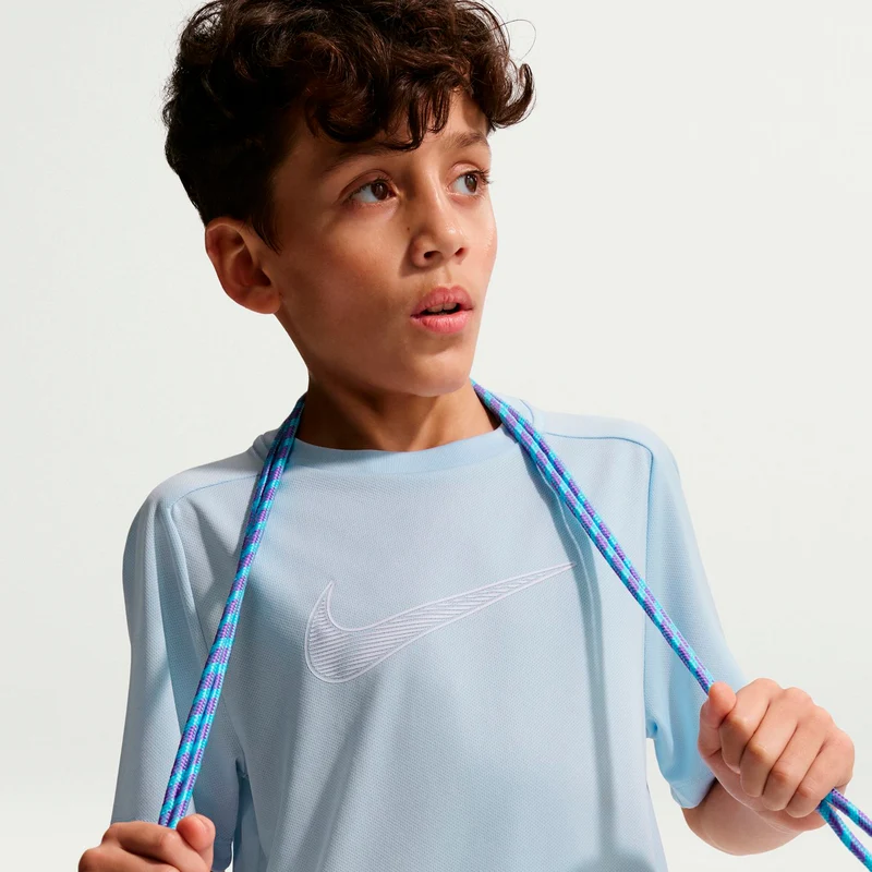Dri-Fit Multi T-Shirt Jungen - hellblau, weiß