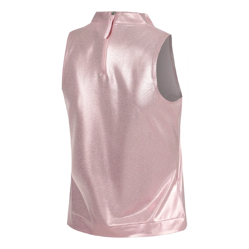 Metallic Tank-Top Damen-Pink