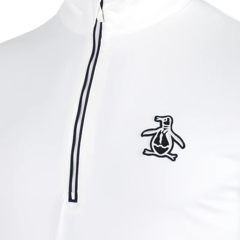 1/4 Zip Technical Trainingsjacke Herren-Weiß