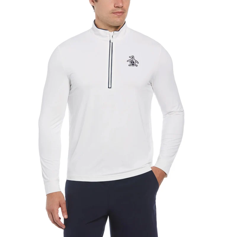 1/4 Zip Technical Trainingsjacke Herren-Weiß