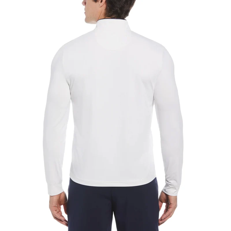 1/4 Zip Technical Trainingsjacke Herren-Weiß